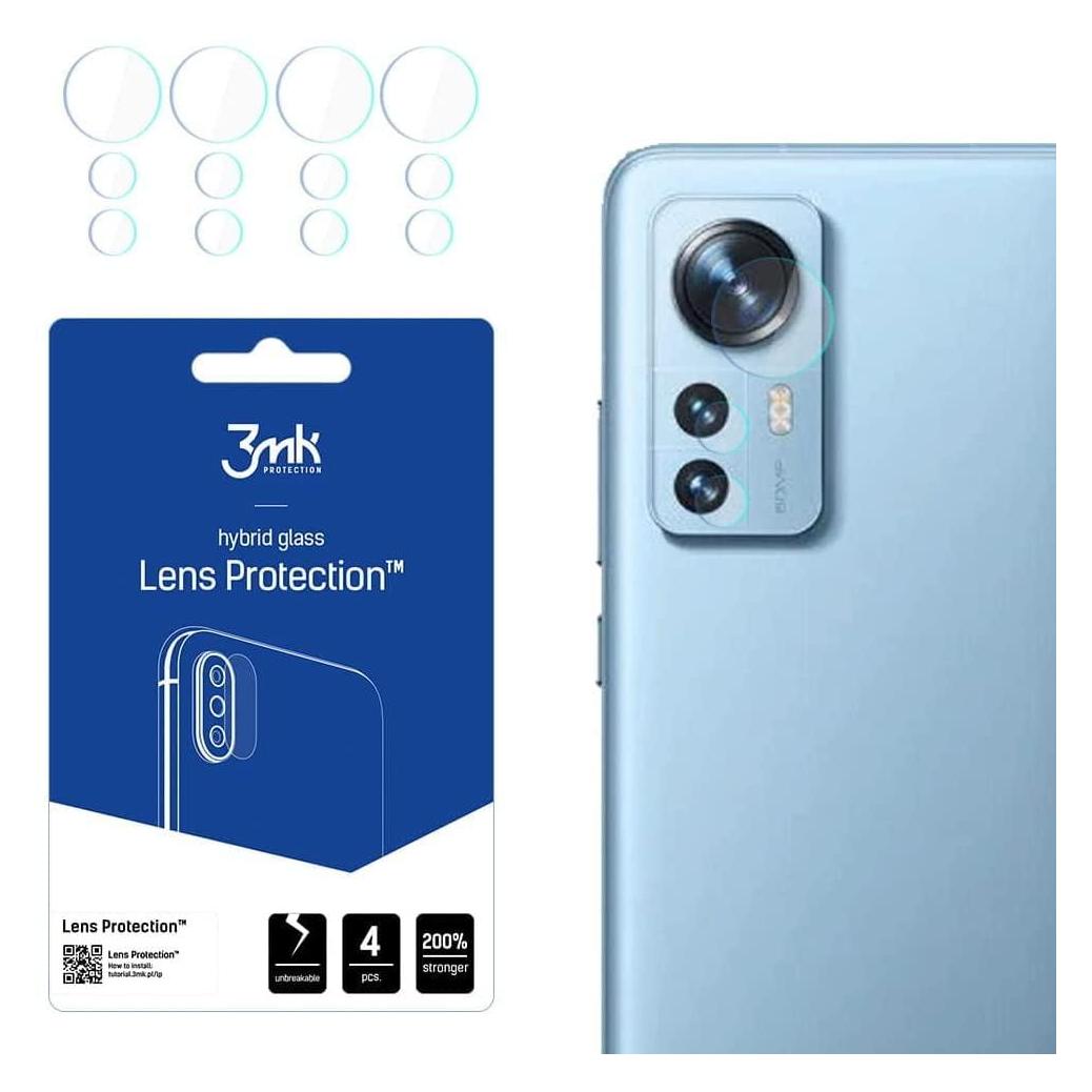 3MK hybrid glass Lens Protection for Xiaomi 12 / 12X (4 Stk., Xiaomi 12, Xiaomi 12X) (GSM115233)