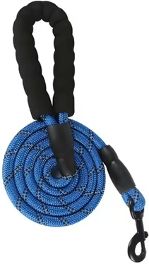 Inspire Picks GripMax Reinforced Dog Leash With Soft Comfort Handle blue 1cm 2m