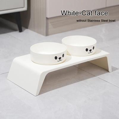 Uplifted Finds Aero Rise Orthopedic Elevated Dining Station cat Face a