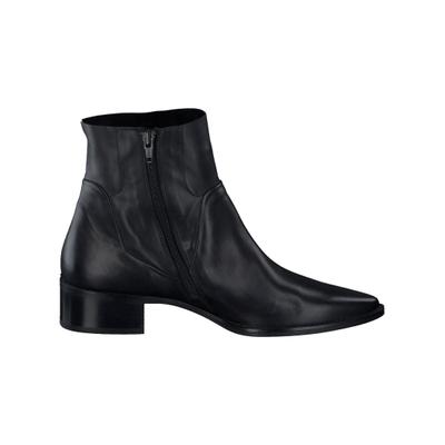 Stiefelette PAUL GREEN "Paul Green Stiefelette Glattleder", Damen, Gr. 38,5, schwarz, Glattleder, Schuhe Stiefelette