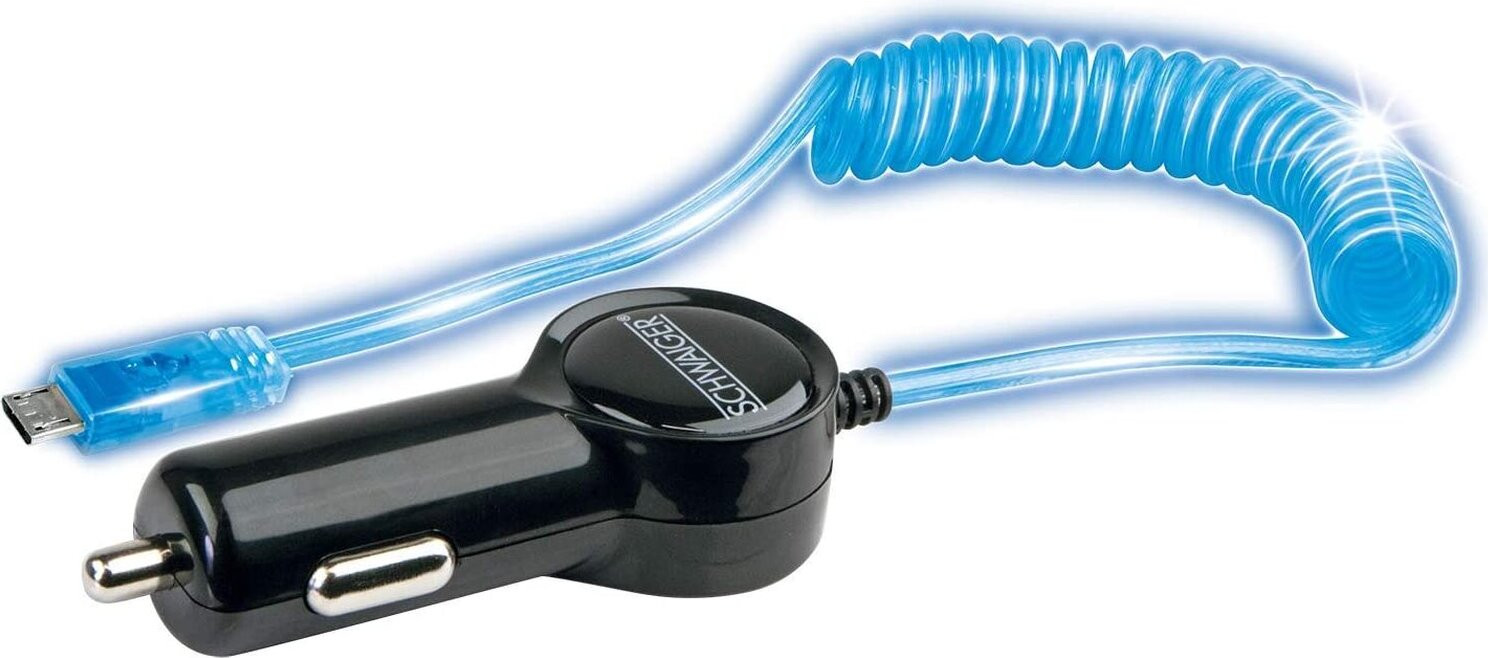 Schwaiger LKKM40R 533 Universele Sigarettenaansteker voor Auto, Zwart en Transparant