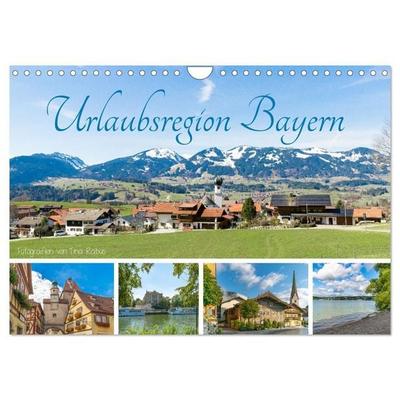 Urlaubsregion Bayern (Wandkalender 2027 DIN A4 quer), CALVENDO Monatskalender