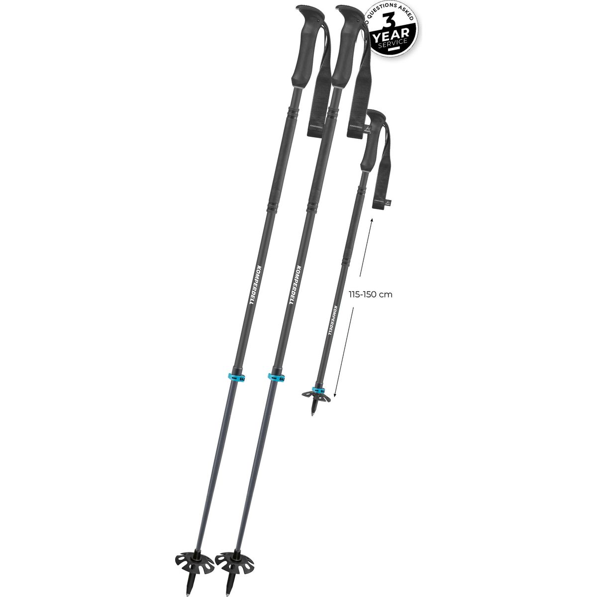Komperdell T2 Thermo Adventure black/ blue (10) 1842445-10-Tele
