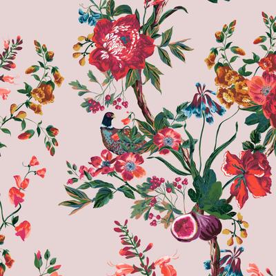 Vliestapete JOULES "Forest Chinoiserie", bunt (multi), B:0,52m L:10m, Vlies, Tapeten, floral