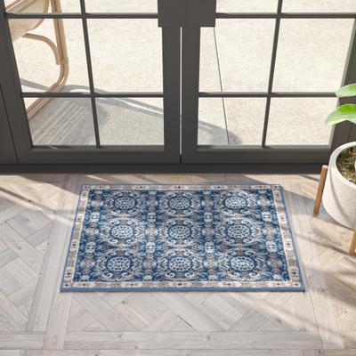 Alise Rugs Hamilton Traditional Damask Indoor Area Rug