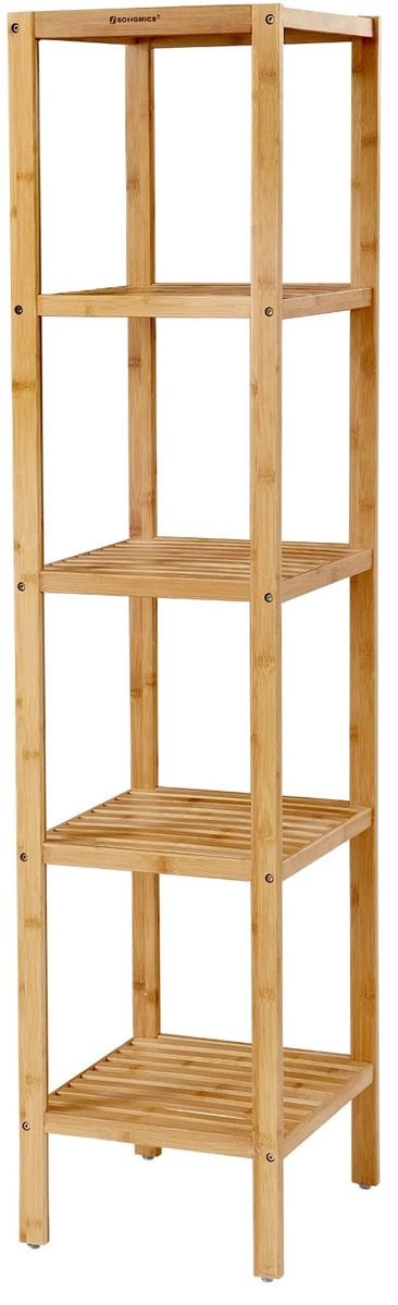 Bamboe badkamerkastje en kolomkast voor de badkamer, keuken of balkon