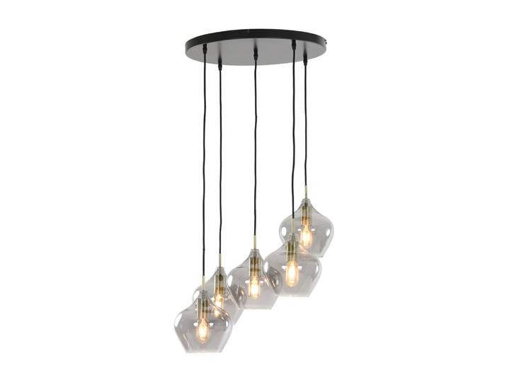 Light & Living Hanglamp Rakel 5-Lamps, antiek brons+smoke