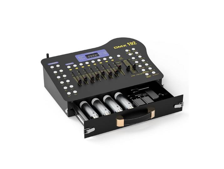 ZonQoonz DJ Controller 192-Kanal-DJ-Controller, DMX-Lichtsteuerung, Bühnenbeleuchtungskonsole