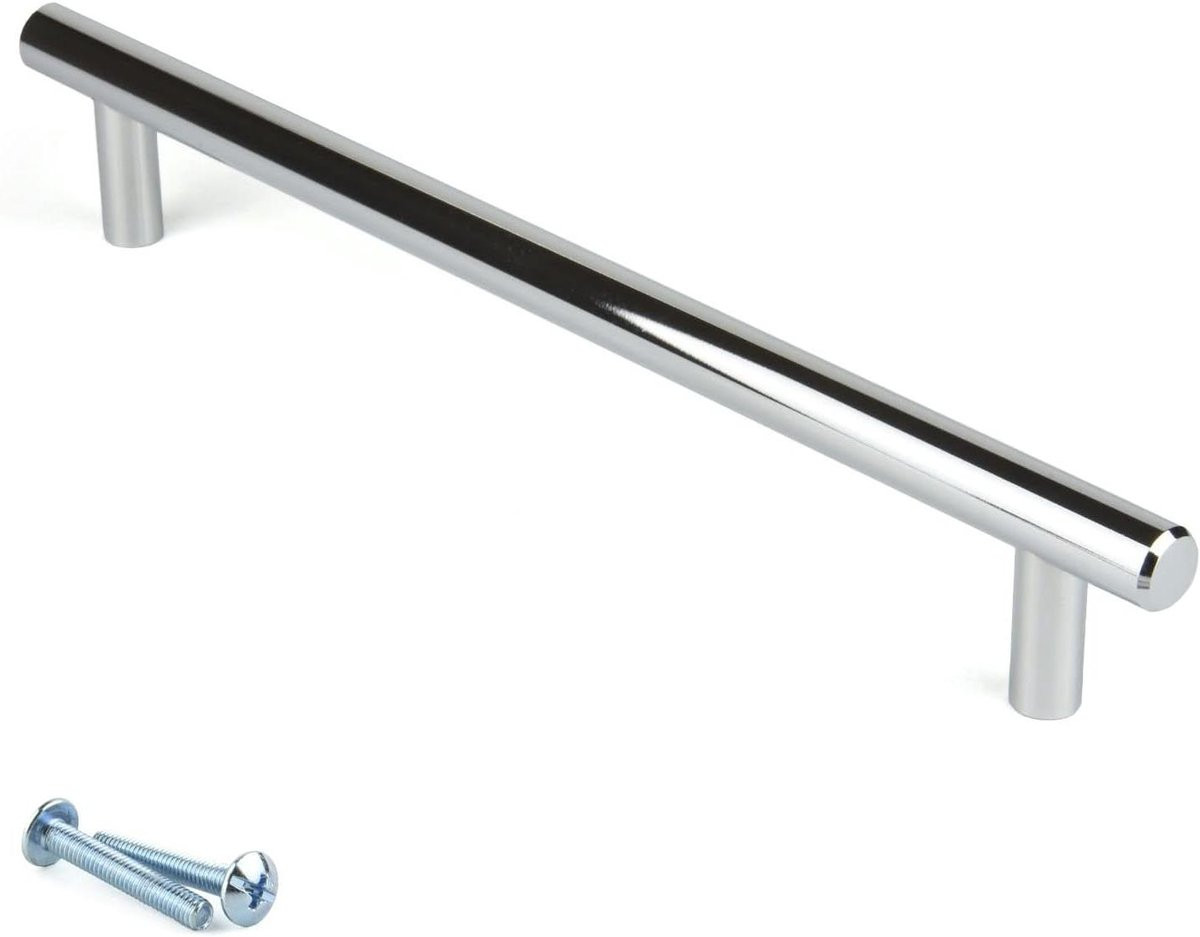 Kastgreep T-vorm Chroom - 352 mm