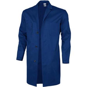 Qualitex Arbeitskittel Basic BW 240 Unisex, blau, lange Ärmel, Größe 52
