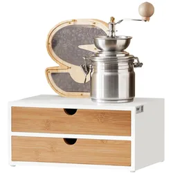 SoBuy Bruce, Zubehör Kaffeemaschinen, Weiss