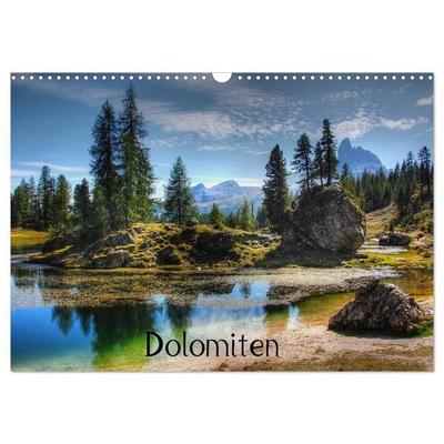 dolomiten (Wandkalender 2027 DIN A3 quer), CALVENDO Monatskalender