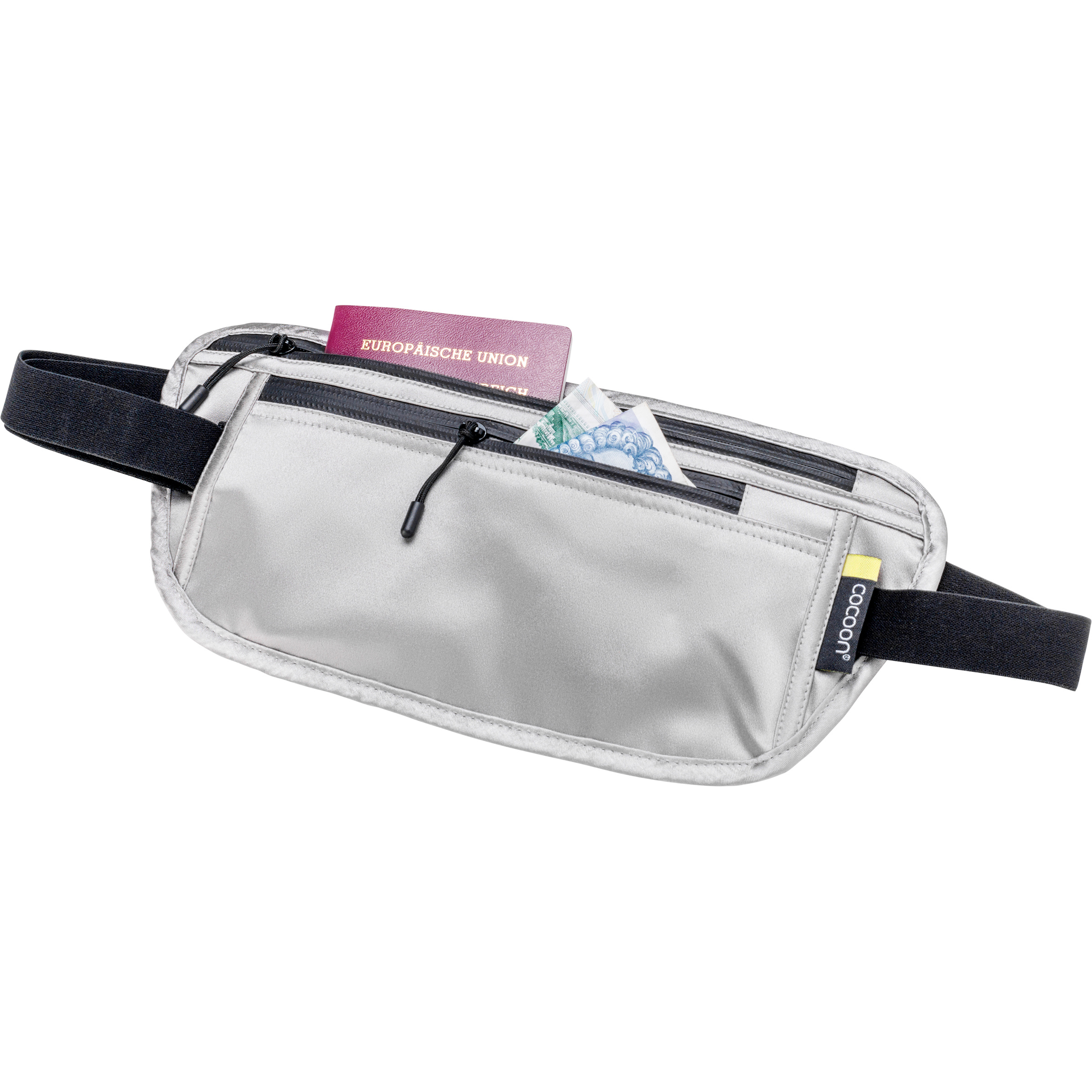 Cocoon Secret Silk Hüfttasche Reisedokumententaschen grau Reise