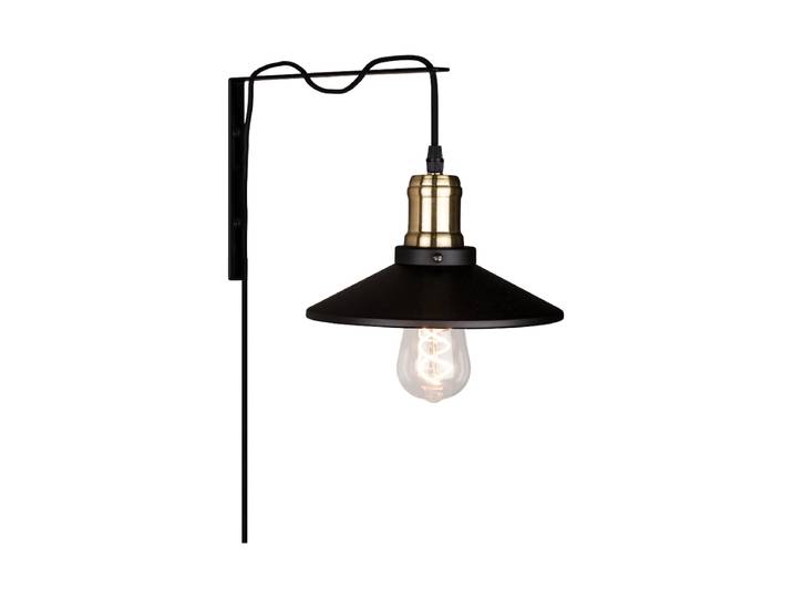 Design Wandlampe „Disc“ Schwarz, Gold Globen Lighting