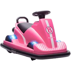 AUTOSCOOTER Metall Kunststoff Rosa