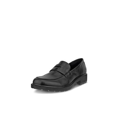 Loafer ECCO "ECCO METROPOLE VIENNA", Damen, Gr. 38, schwarz, Leder, Schuhe Loafer, Slipper, Schlupfschuh, Halbschuh mit Profilsohle