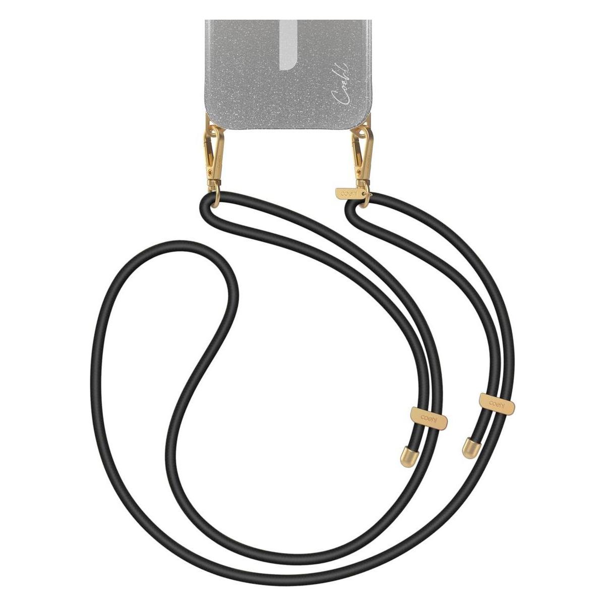Uniq Coehl Laurel uniwersalna smycz do telefonu czarny/black (UNIQ-LAUREL-LMBLK)