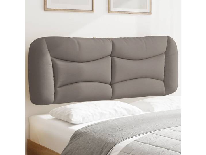 vidaXL Kopfteil-Kissen Hvar Taupe 140 cm Stoff
