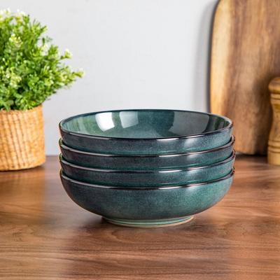 vancasso Stern Reactive Glaze Stoneware Pasta Bowl Set