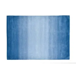 THEKO Teppich Wool Comfort Ombre 700 blau 160 x 230 cm
