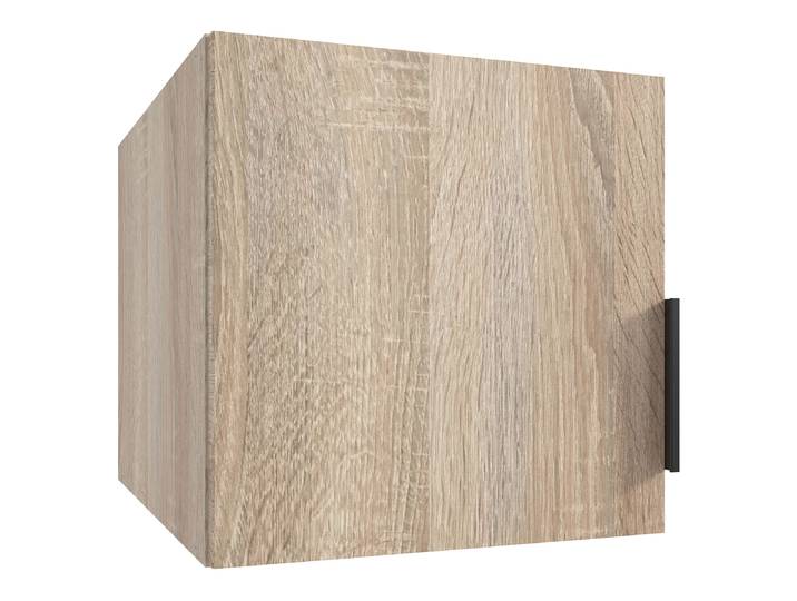 Schrankaufsatz Modena 40cm Braun/Eiche Sägerau Dekor Spanplatte. Foliert