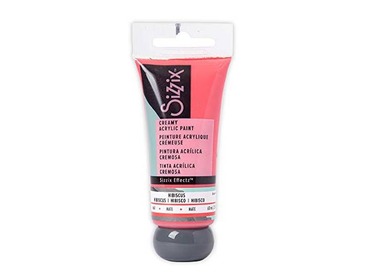 Sizzix Effectz Romige Matte Acrylverf Hibiscus 60ml, 664556, One Size