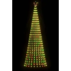 vidaXL LED Weihnachtsbaum 688 LEDs Mehrfarbig 300 cm