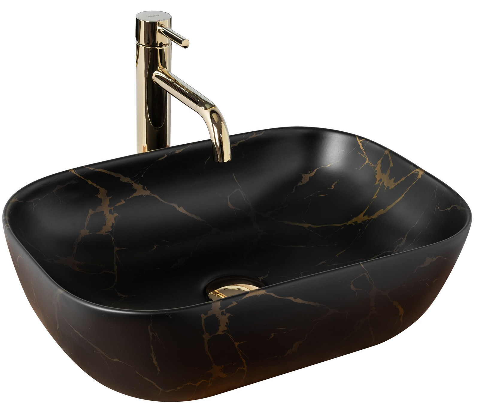 Rea Opzetwastafel Belinda Black Marble Mat