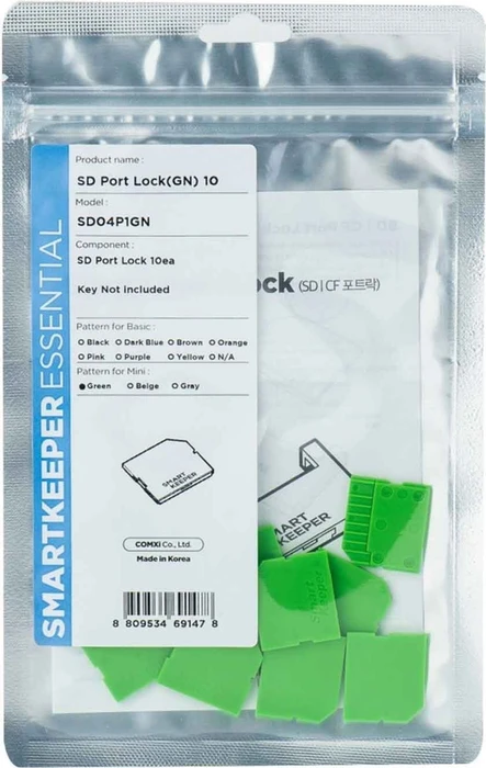 Smartkeeper Mini ""Micro SD Port"" Blocker grün