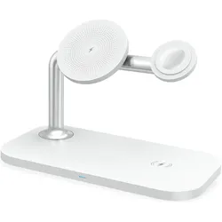 RealPower ChargeAir MAG Ladestation mit Magsafe weiss (15 W), Wireless Charger, Weiss
