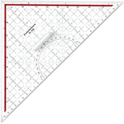 STANDARDGRAPH Geometrie-Dreieck, transparent 32,0 cm