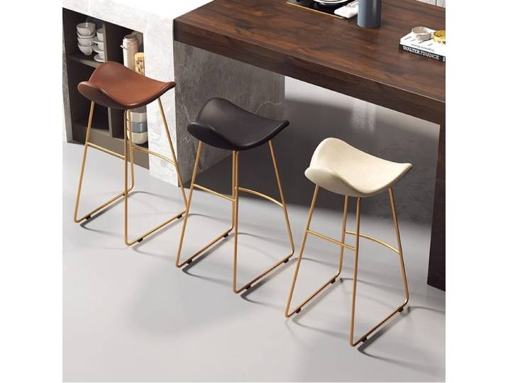 Chaise de bar nordique, chaise haute pour salon de thé, chaise de bar pour café, chaise de loisirs, chaise de comptoir, tabouret de bar