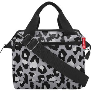 Reisenthel Umhängetasche Allrounder Cross, aus Polyester, 3 Fächer, 22 x 24 cm, wasserabweisend, leo nero