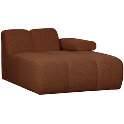 Modulsofa Mojo Bouclé, moderne Chaiselongue rechts, rostbraun, flexibler Komfort für Dein Zuhause