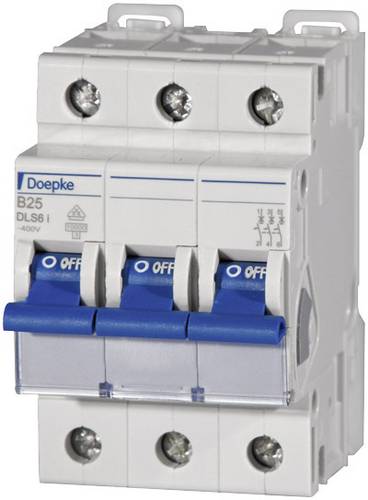 Doepke 09916115 DLS6I B25A 3polig 10KA Leitungsschutzschalter 3polig 25A 230 V, 400V