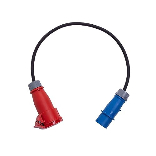 Verloopkabel CEE Blauw naar CEE Rood