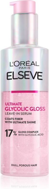 L’Oréal Paris Elseve Glycolic Gloss sérum sans rinçage pour des cheveux plus forts et plus brillants 150 ml