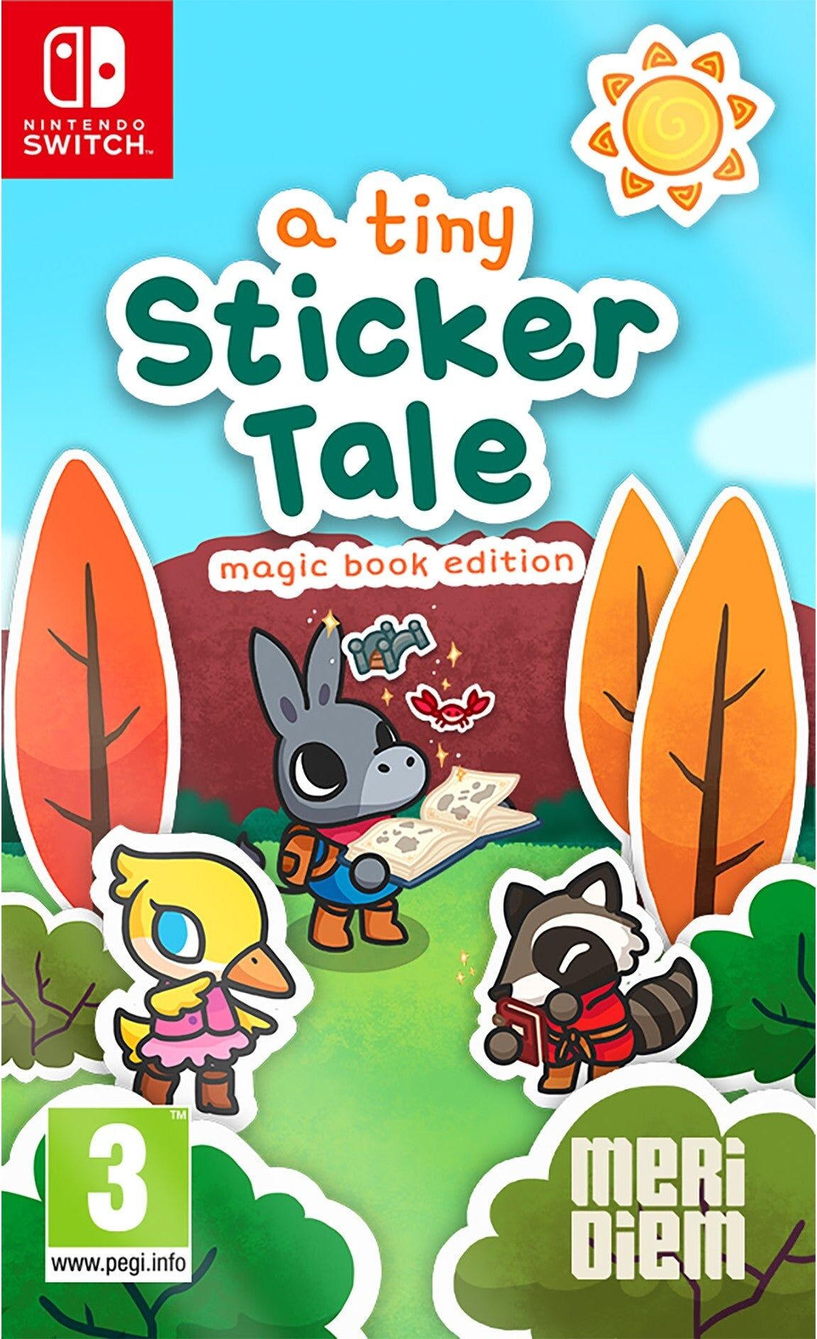 Meridiem Games A Tiny Sticker Tale: Magic Book Edition for Nintendo Switch (Game Cartridge) - Nintendo Switch Game - PEGI 3 Age Rating