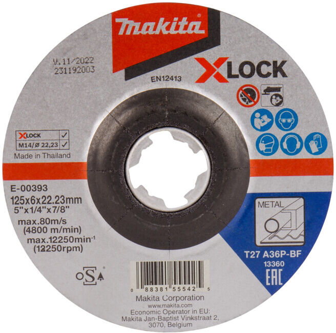 Meule Makita 125x6mm en acier (E-00393)