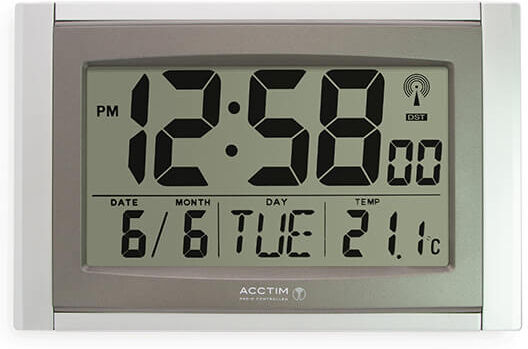 Acctim Stratus Silver Wall Clock