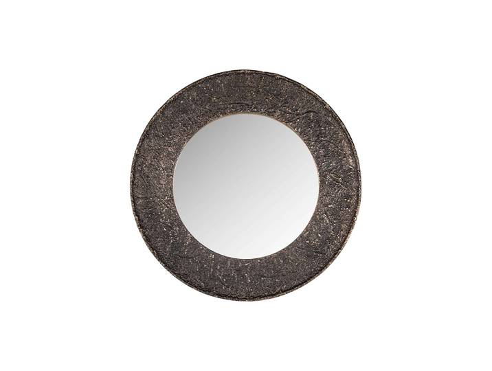 Grosser, runder Design Wandspiegel „James“ Bronze Richmond Interiors