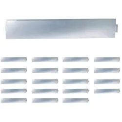 Relaxdays Silberne Rasenkante Silber