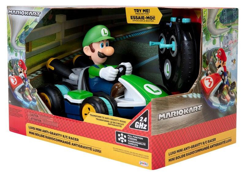 Jakks Pacific Nintendo Mario Kart Luigi Mini RC Racer afstandsbedieningsauto, 20 cm
