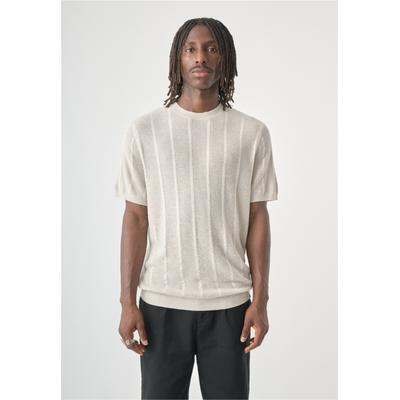 T-Shirt CLEPTOMANICX, Herren, Gr. XL, beige (beige, meliert), 100% Polyamid, unifarben, normal, Rundhals, Shirts T-Shirt, im klassischen Design