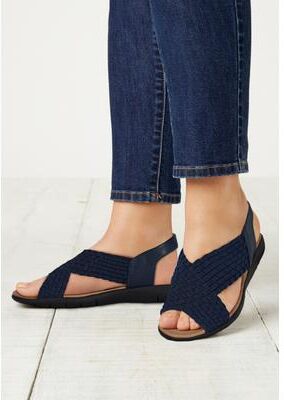 Women's The Celestia Sling Sandal by Comfortview in Navy Metallic (Size 7 M)