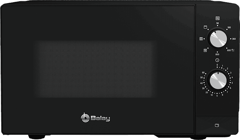 REACONDICIONADO Seminuevo Bueno Microondas - Balay 3WG3112X2, 1270 W, Grill, 5 potencias, 20 l, Negro