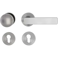 Griffwerk Wechselgarnitur MINIMAL MODERN SIEGER DESIGN DIN Rechts Samtgrau