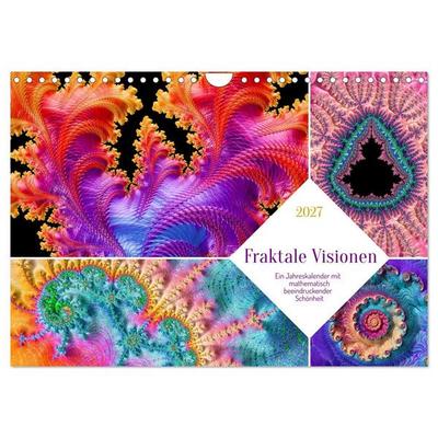 Fraktale Visionen (Wandkalender 2027 DIN A4 quer), CALVENDO Monatskalender