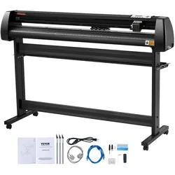 VEVOR Vinyl Schneideplotter Vinyl Schneideplotter 1350 mm Slogan Schneideplotter Desktop Maschine mit der Software, Schneideplotter