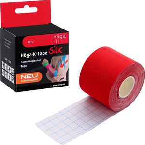 Höga Kinesio-Tape K-Tape Silk, rot, 5m x 5cm, wasserfest, elastisch